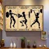 If They Stand Behind You Protect Them If They Stand Beside You Respect Them If They Stand Agaisnt You Defeat Them Lady Girl Weightlifting Canvas Poster