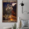 I’m A Grumpy Veteran Nothing Scares Me Soldier Army War Canvas Poster