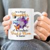 I’m A Proud Daughter Of My Wonderful Dad &amp Mom In Heaven Butterflies Family White Mug