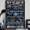 In This Love We Love Finland Quote Flag Of Finland Pattern Canvas Poster
