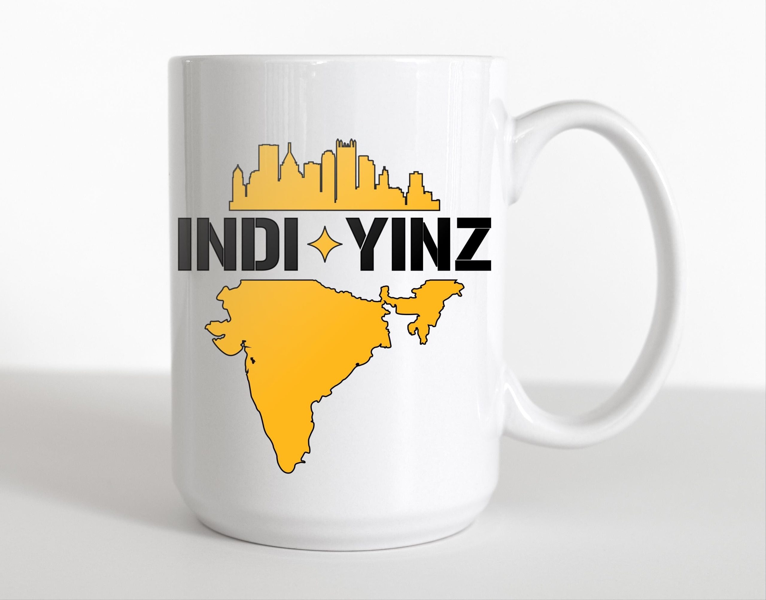 Indi Yinz coffee mug, Indian Pittsburgh mug Indi Yinz coffee mug, Indian Pittsburgh mug