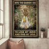 Into The Garden I Go To Lose My Mind And Find My Soul Blonde Girl Canvas Poster