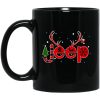 Jeep Reindeer Christmas Fan Art Simple Black Mug