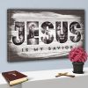 Jesus Is My Savior Quote God Lion Canvas Poster