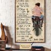 LGBT Biker Beautiful Couple Love Name Customized Personalized Canvas Poster