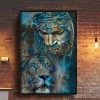 Lion And Jesus God Canvas Poster