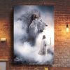 Lion Jesus God Canvas Poster