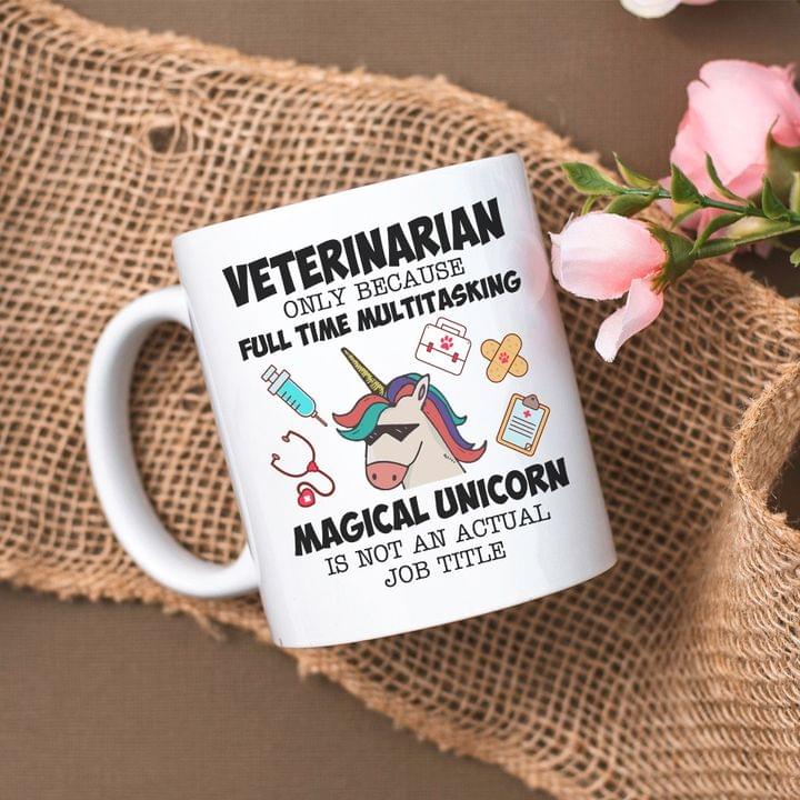 Magical Unicorn Is Not An Actual Job Title Cute Unicorn Wearing Glasses White Mug Magical Unicorn Is Not An Actual Job Title Cute Unicorn Wearing Glasses White Mug