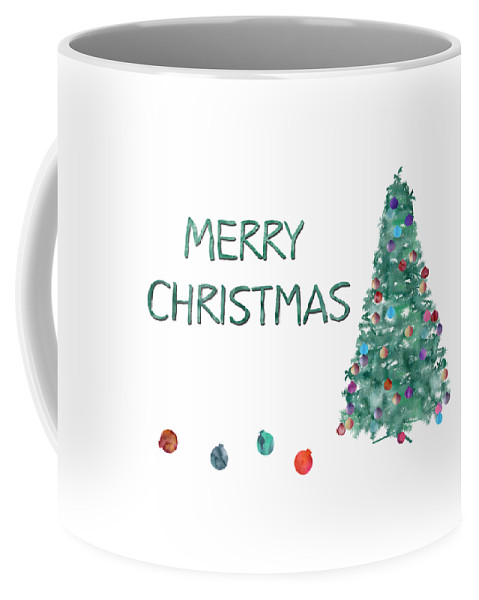 Merry Christmas Painting Christmas Tree White Mug Merry Christmas Painting Christmas Tree White Mug