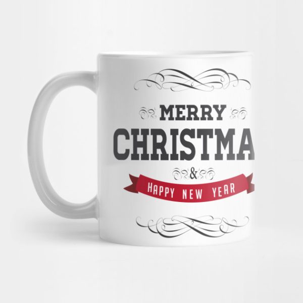 Merry Christmas &amp Happy New Year White Mug