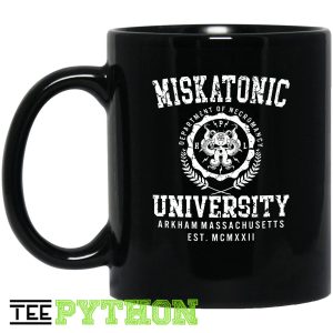 Miskatonic Department Of Necromancy University Simple Black Mug Miskatonic Department Of Necromancy University Simple Black Mug
