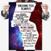 Missing You Always You Never Said I’m Leaving Galaxy Lady Girl Canvas Poster