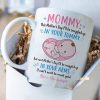 Mommy On Mother’s Day I’ll Be Snuggled Up In Your Tummy and Arms Mother Family Love Baby White Mug