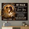 My Man I love You King And Queen Family Love Name Customized Personalized Canvas Poster