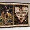 My Only One The Most Wonderful Thing I Decided To Do Was To Share My Life &amp Heart With You Deers Animals Canvas Poster