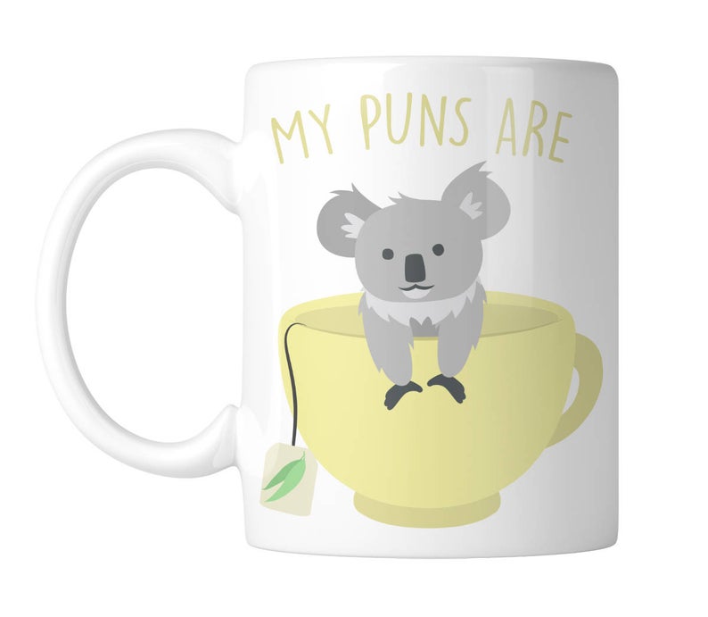 My Puns Are Cute Cola Bear Coffee Hot Chocolate Tea Simple White Mug My Puns Are Cute Cola Bear Coffee Hot Chocolate Tea Simple White Mug
