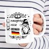 Naughty Nice German Flag Of Germany Gnome White Mug