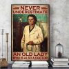 Never Underestimate An Old Lady Who Is Also A Doctor Canvas Poster