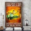 Once Upon A TIme There Was A Boy Who Really Loved Karate That Was Me The End Baby Boy Playing Karate Canvas Poster