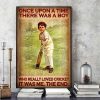 Once Upon A Time There Was A Boy Who Really Loved Cricket It Was Me The End Baby Boy Playing Cricket Canvas Poster