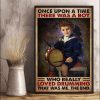Once Upon A Time There Was A Boy Who Really Loved Drumming That Was Me The End Baby Boy Playing Drum Canvas Poster