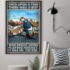 Once Upon A Time There Was A Boy Who Really Loved Playing Hockey It Was Me The End Baby Boy Playing Hockey Canvas Poster