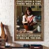 Once Upon A Time There Was A Girl Who Really Loved Baking It Was Me The End Bake Cake Canvas Poster