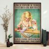 Once Upon A Time There Was A Girl Who Really Loved Doing Housework That Was Me The End Little Girl And Doll Canvas Poster