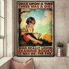 Once Upon A Time There Was A Girl Who Really Loved Reading Books It Was Me The End Baby Girl Reading Book Under Tree Canvas Poster
