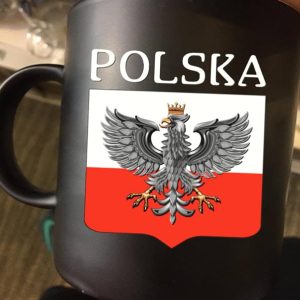 Polska National Germany Symbol And Flag Eagle Black Mug Polska National Germany Symbol And Flag Eagle Black Mug