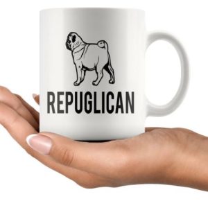 Pug The Cute Dog Repuglican Pet Animal Simple White Mug Pug The Cute Dog Repuglican Pet Animal Simple White Mug