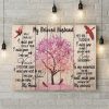 Red Bird My Beloved Husband Miss You Your Smile Every Moments Memories Soulmate Family Love Canvas Poster