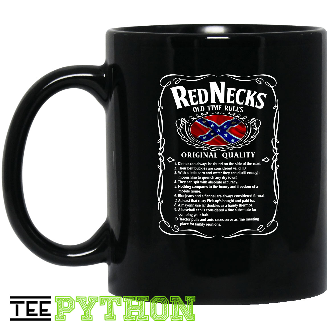 Rednecks Old Time Rules Original Quality Simple Black Mug Rednecks Old Time Rules Original Quality Simple Black Mug