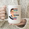 Ruth Bader Ginsburg Women Belong In All Places Simple White Mug
