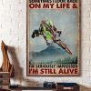 Sometimes I Look Back On My Life &amp I’m Seriously Impressed I’m Still Alive Mountain Biking Canvas Poster