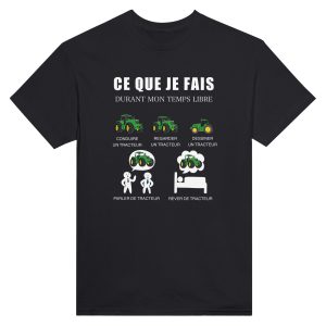 T-shirt Agriculteur Ce que je fais durant mon temps libre