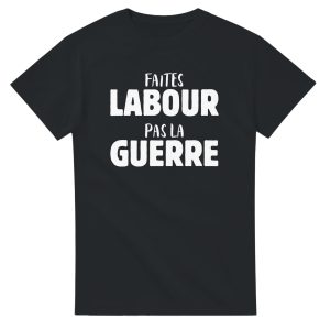 T-shirt Agriculteur Faites labour pas la guerre