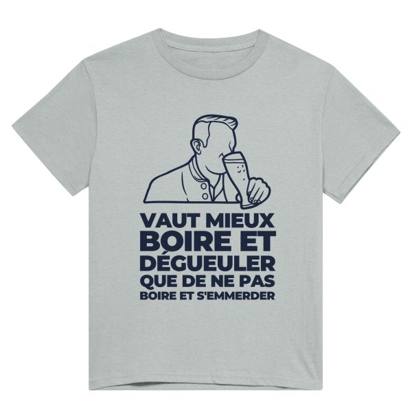 T-shirt Apero Vaut mieux boire et degueuler que de ne pas boire et s’emmerder