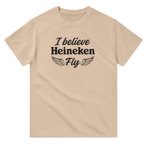 T-shirt Biere I Believe Heineken Fly