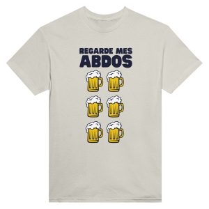 T-shirt Biere Regarder mes abdos