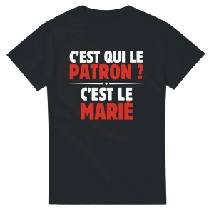 T-shirt EVG C’est qui le patron  c’est le marie