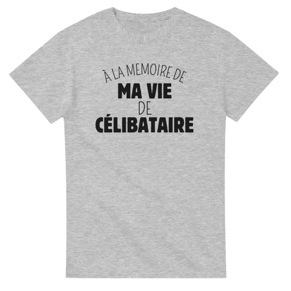 T-shirt EVG a la memoire de ma vie de celibataire