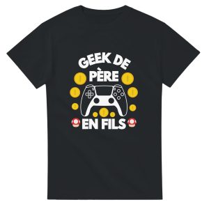 T-shirt Geek Geek de pere en fils