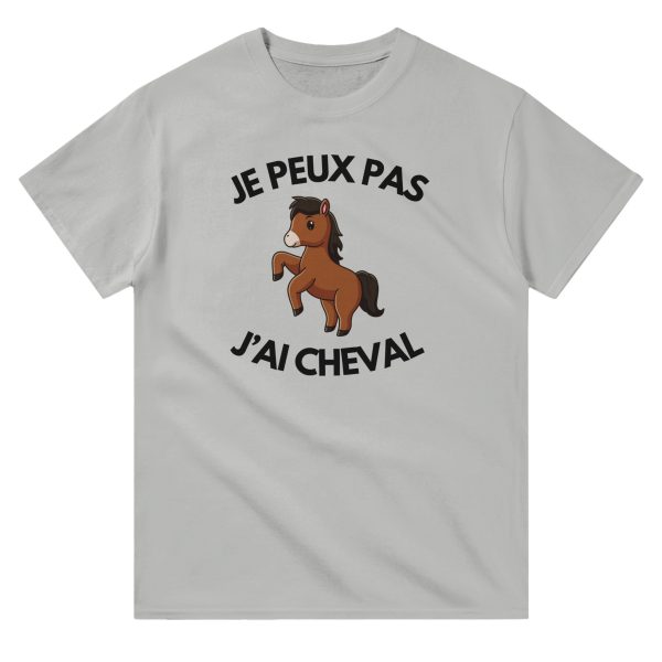T-shirt Je peux pas j’ai cheval