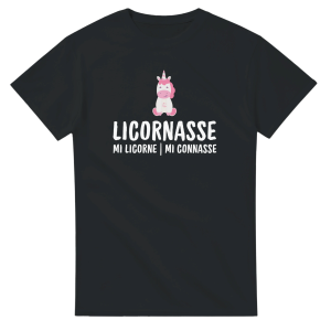 T-shirt Licorne Licornasse mi licorne mi connasse
