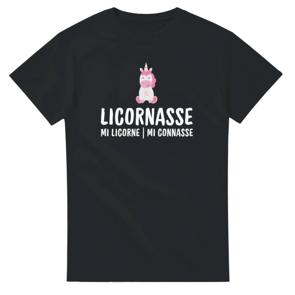 T-shirt Licorne Licornasse mi licorne mi connasse