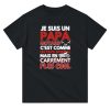 T-shirt Motard Je suis un papa motard c’est comme un papa normal mais en carrement plus cool