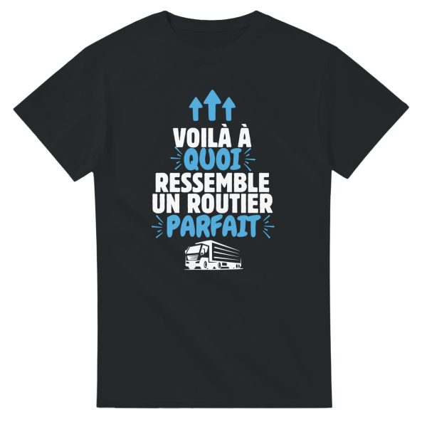 T-shirt Routier Voila a quoi ressemble un routier parfait