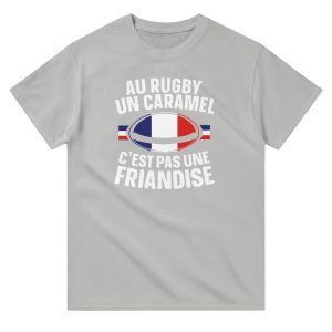 T-shirt Rugby Au rugby un caramel c’est pas une friandise