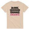 T-shirt annonce grossesse Alcool saucisson fromage enceinte